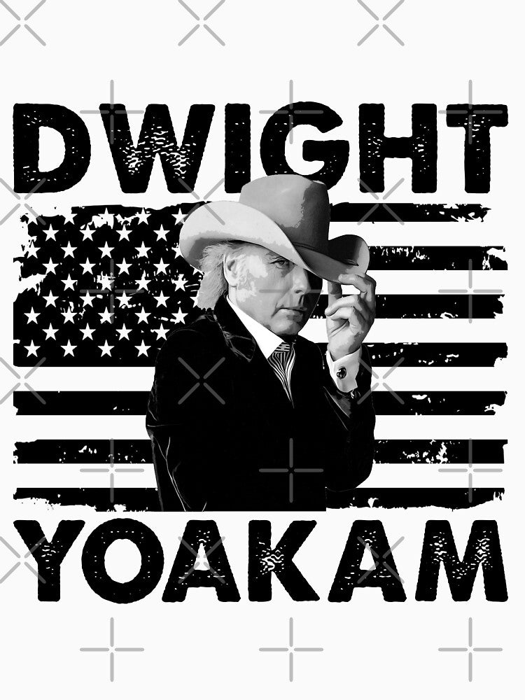Retro American Flag Dwight Yoakam Music Shirt