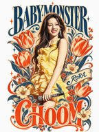 Retro Vintage BABYMONSTER Rora Visual Kpop Collection Shirt