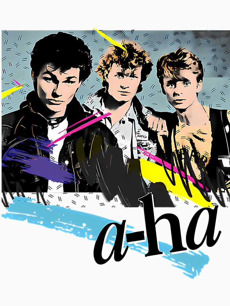 Original Vintage Styled 80S A-Haa Design Shirt