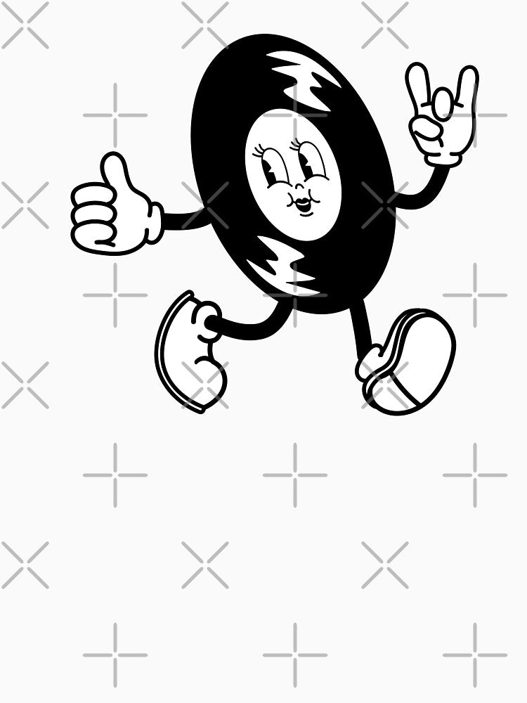 Retro Vinyl Cartoon Character Shirt