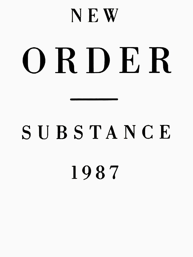 New Order Black Typee Shirt