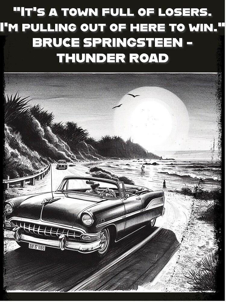 Bruce Springsteen Thunder Road Lyrics Inspired Shirt