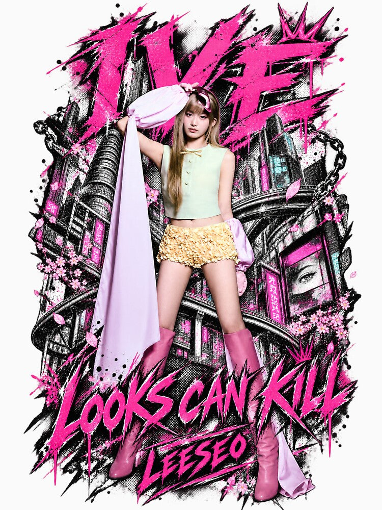 IVE Leeseo Looks Can Kill Cyber Visual Shirt