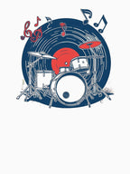 Retro Record & Drum Kit Shirt