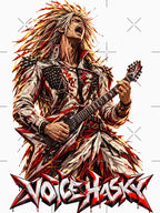 Voice Hasky - Heavy Metal Anime Guitarist Illustration Shirt