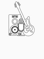 Guitar - Speaker - Microphone Shirt