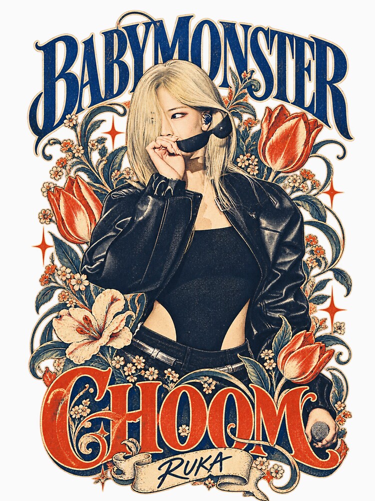Vintage Scroll BABYMONSTER Ruka Performance For Monstiez Shirt