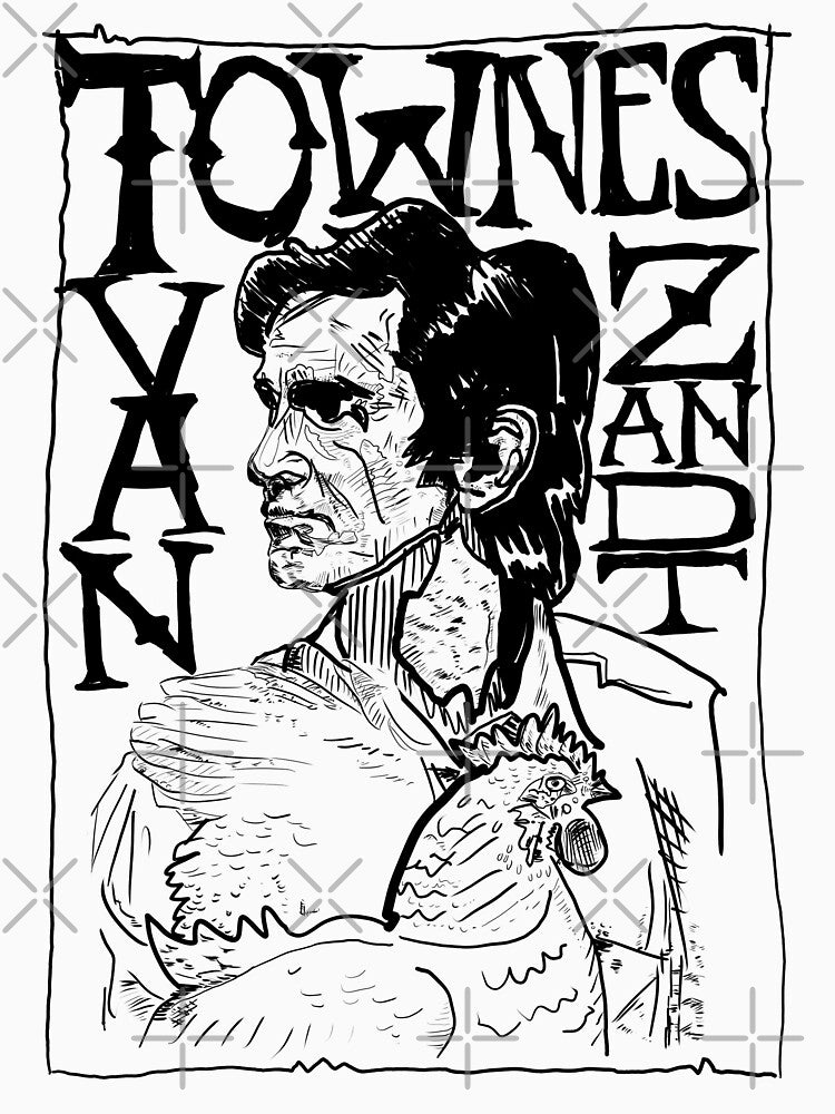 Line Drawing Townes Van Zandt Shirt