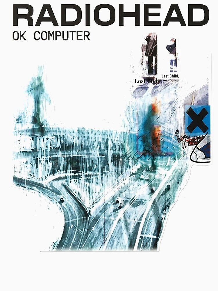 Radiohead OK Computer Alternative Rock Album Vintage Music Graphic Shirt