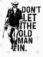 Man In Vintage Walking With A Guitar Shirt