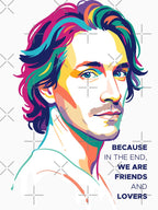 Brandon Boyd Colorful WPAP Rock Star Portrait Shirt