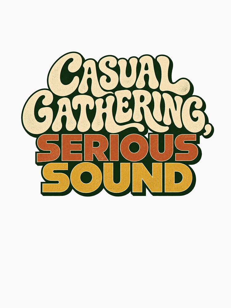 Casual Gathering Serious Sound Retro Listening Club Shirt