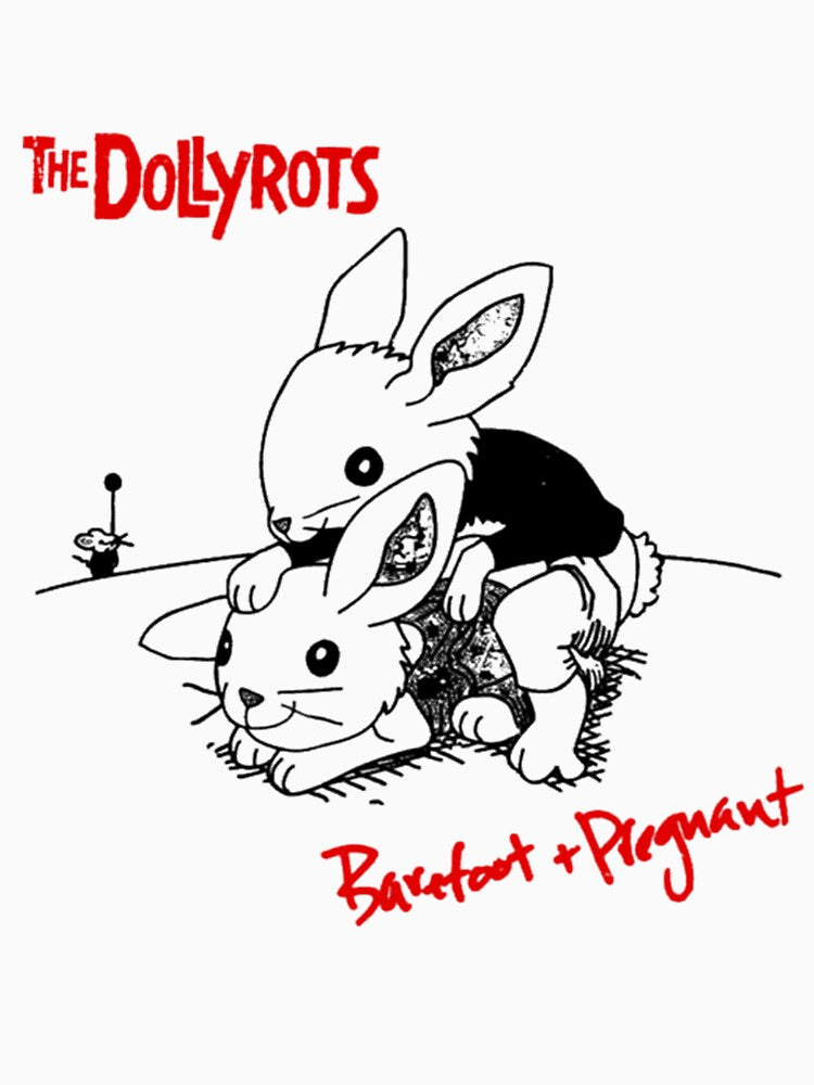 Rabbit Cartoon Style Power Pop Music Group Shirt