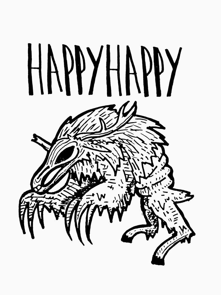 HappyHappy Wendigo Black Shirt