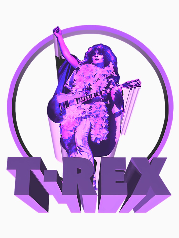 T Rex Purple Live Concert Portrait Shirt