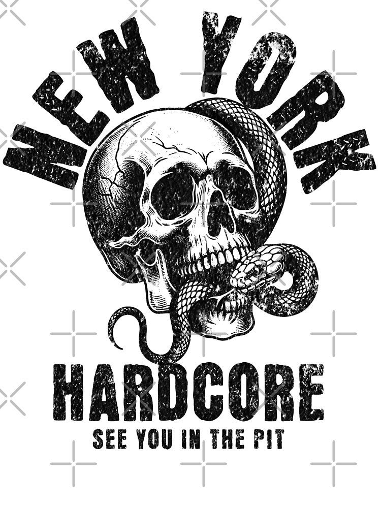 New York Hardcore Skull Design Shirt