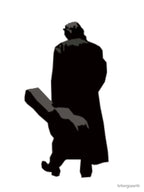 Johnny Cash Man In Black Shirt