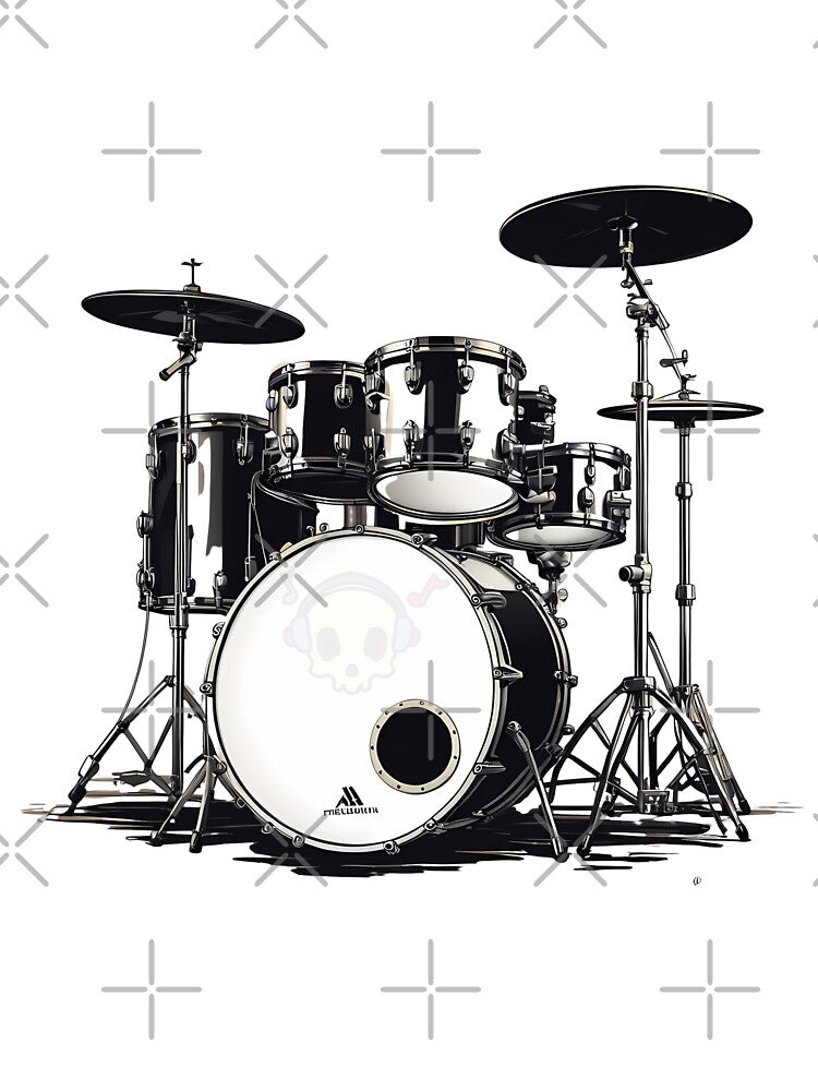 Visual Impact Drums In The Digital World Beyond The Musical Stage Shirt