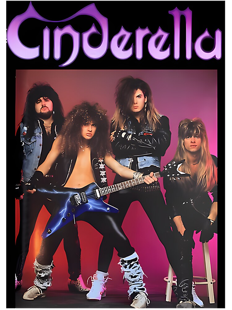 Cinderella Band Inspired Retro Rock Logo Design Shirt