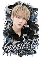 Yoo Seungeon Blue Xerox Collage AND2BLE Fan Art Shirt