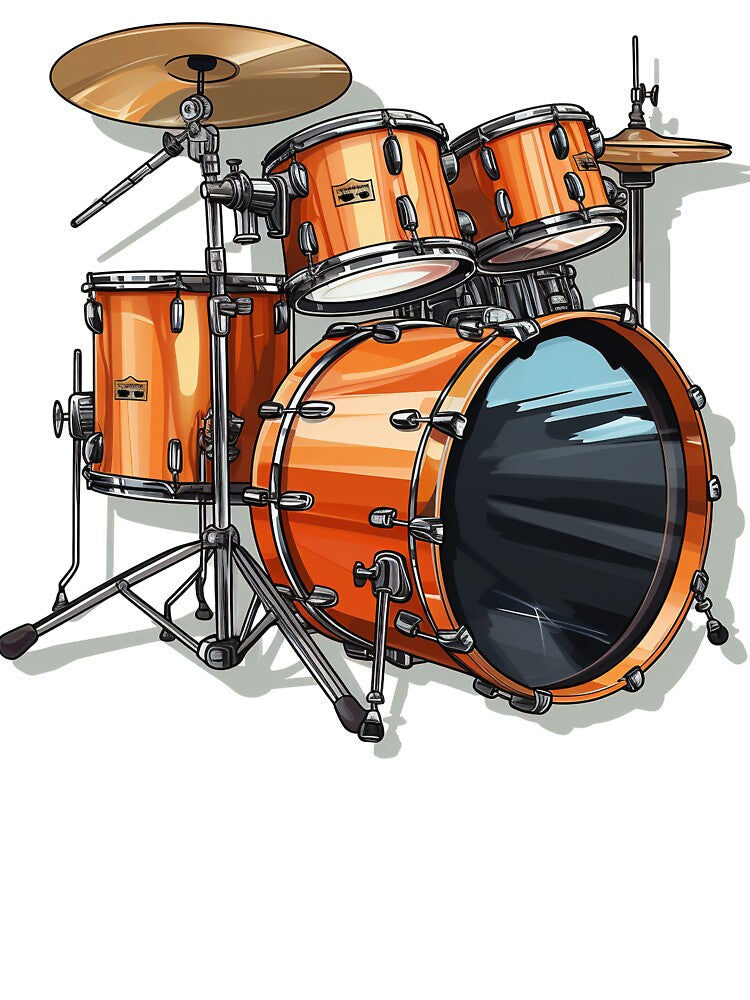 Colorful Drums Set For Drummer Shirt