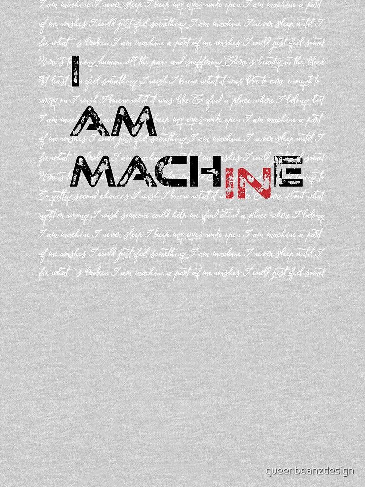 Three Days Grace I Am Machine Lyrics Shirt