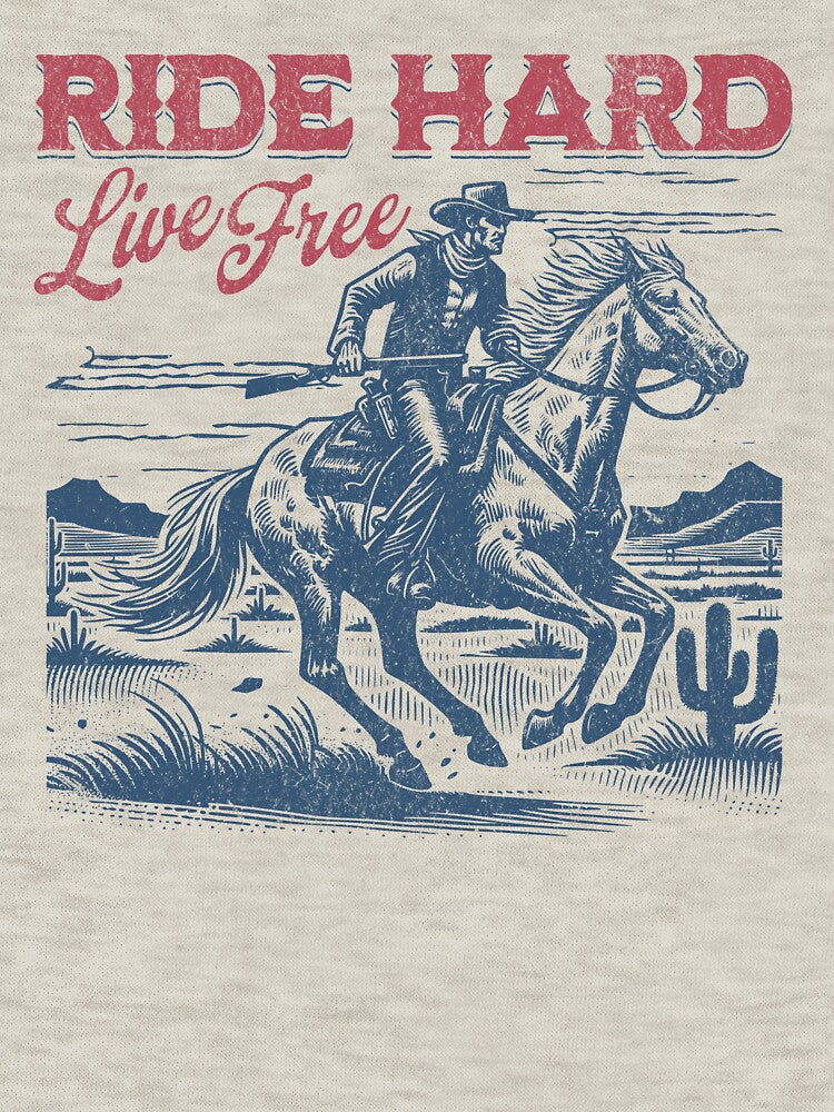 Ride Hard Live Free Cowboy Shirt