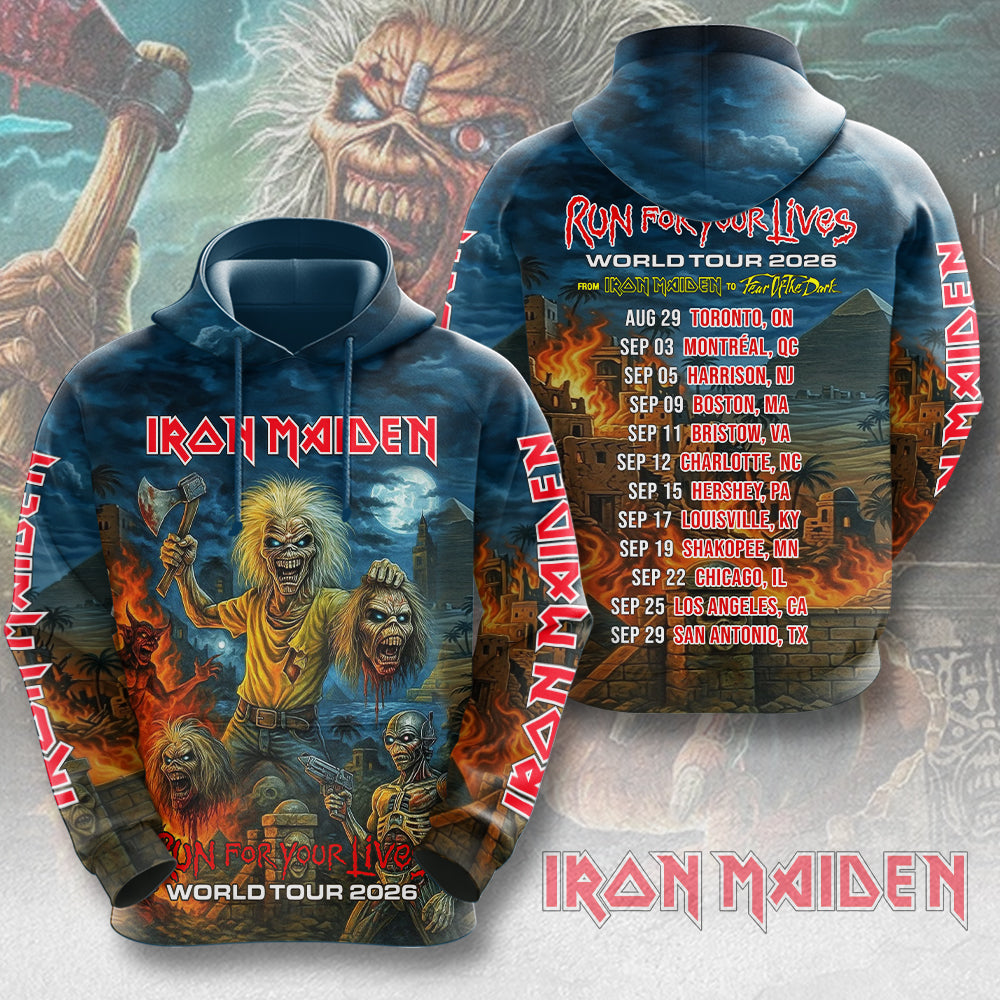 Iron Maiden World Tour 2026 3D Apparel – MAITM15024