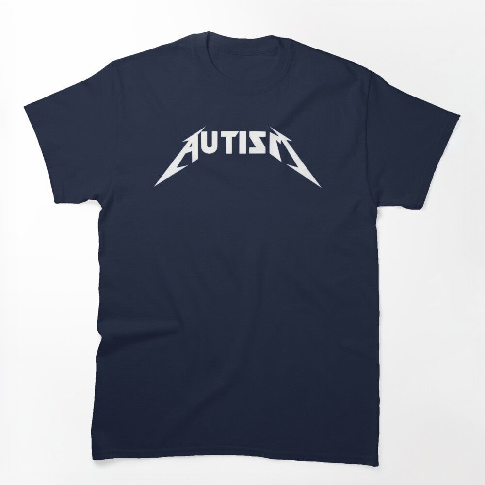 Autism Metal Font Shirt