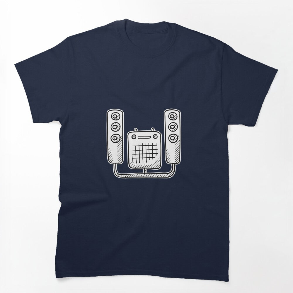 An Amplifier Connected To Concert Speakers Shirt
