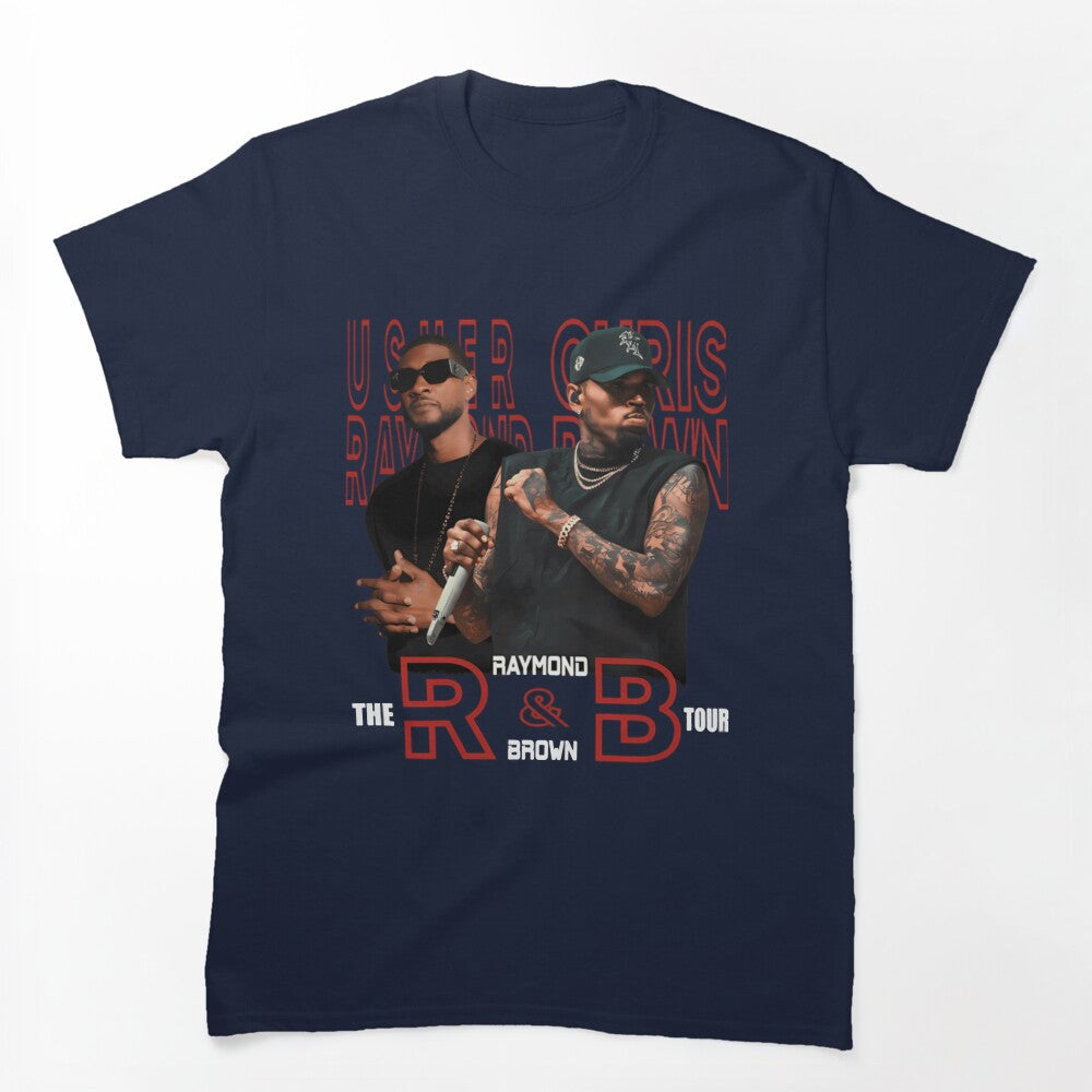 Usher Chris Brown 2026 R&B Tour Design Shirt