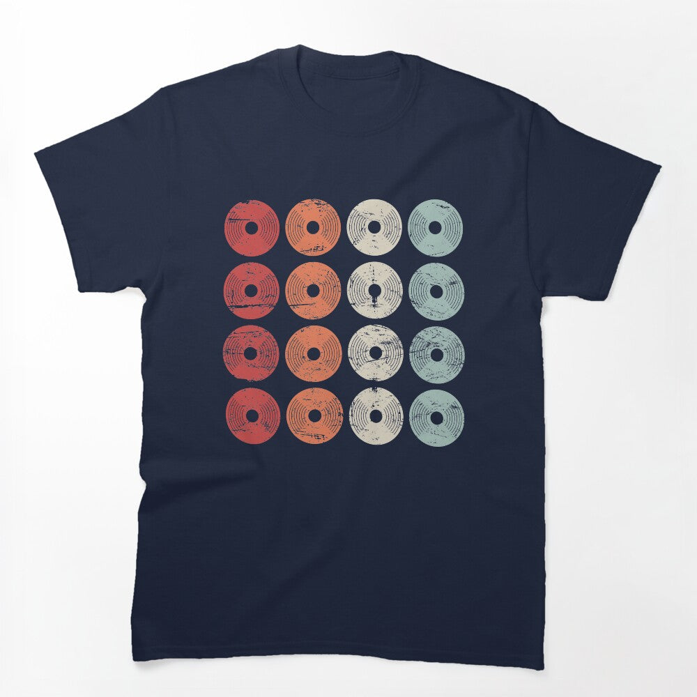 Vintage Distressed Vinyl Records Shirt