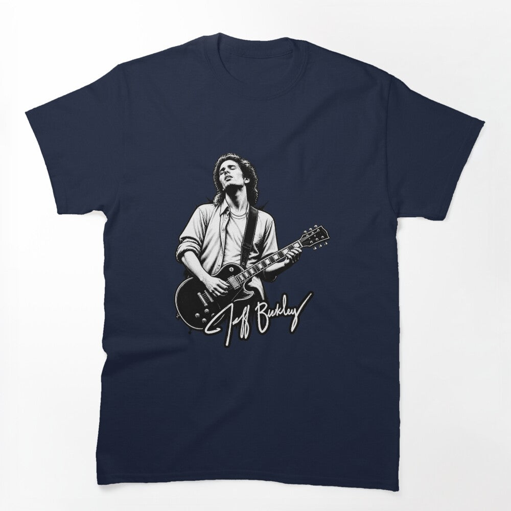 Jeff Buckley Tribute Design Featuring Iconic Musician Artwork Shirt