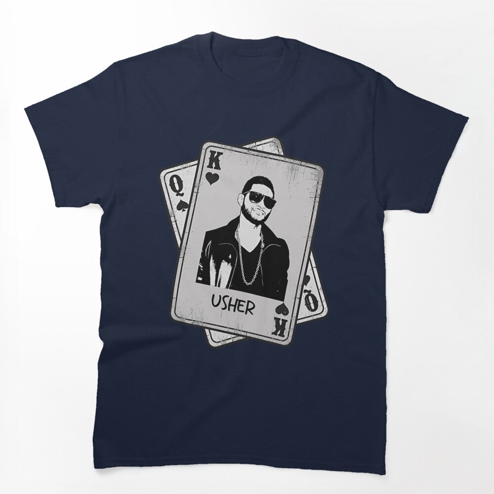 Usher Playing Cards R&B Portrait Design Shirt