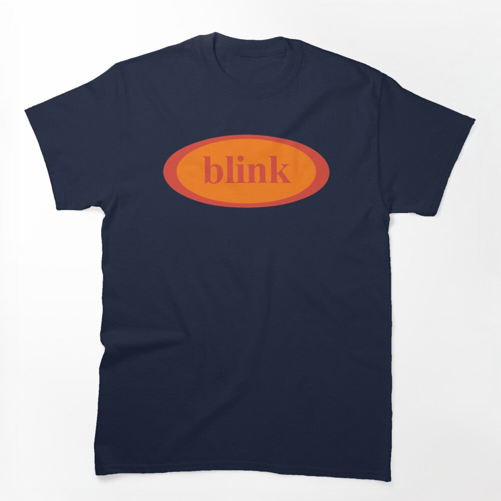 Vintage BLINK 182 Pre 182 Oval Logo Design - RedOrange Shirt