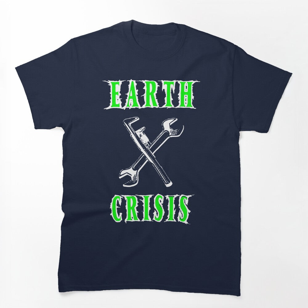 Green Typography Nu Metal Band Shirt