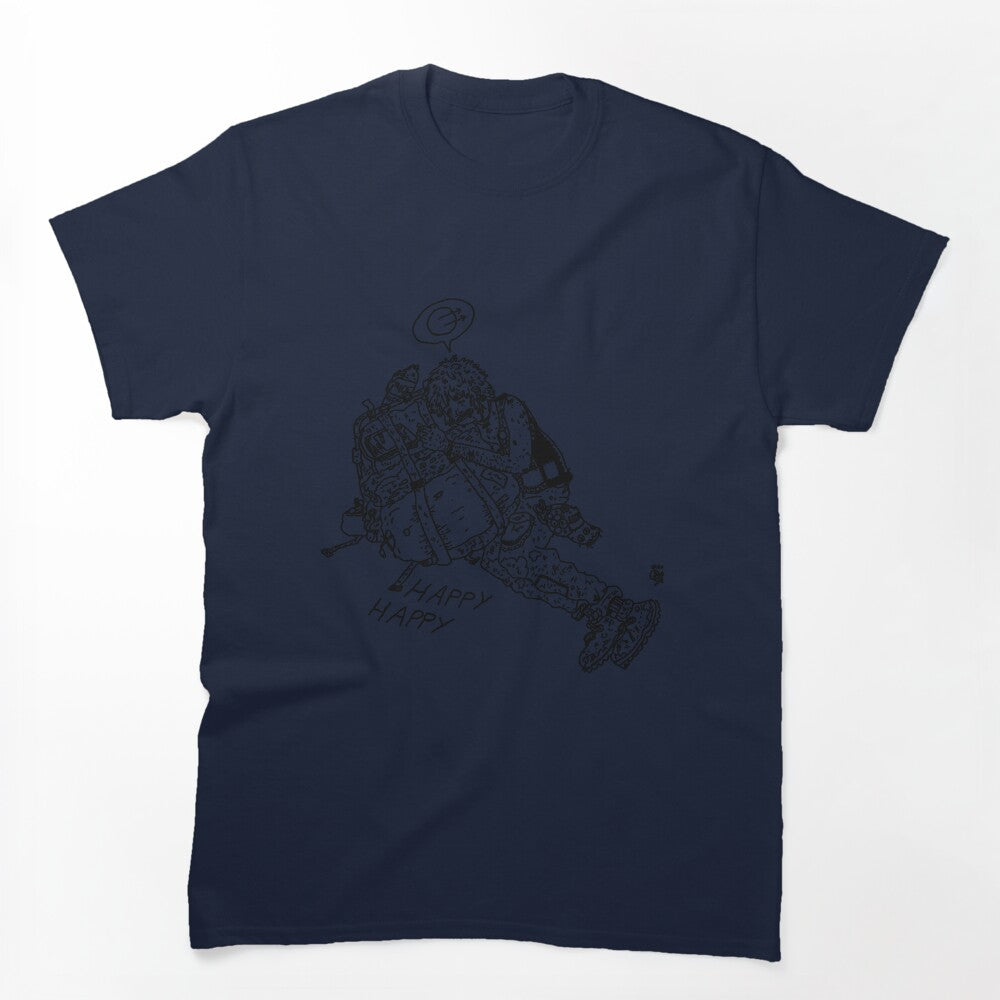 HappyHappy Self Titled Black Shirt