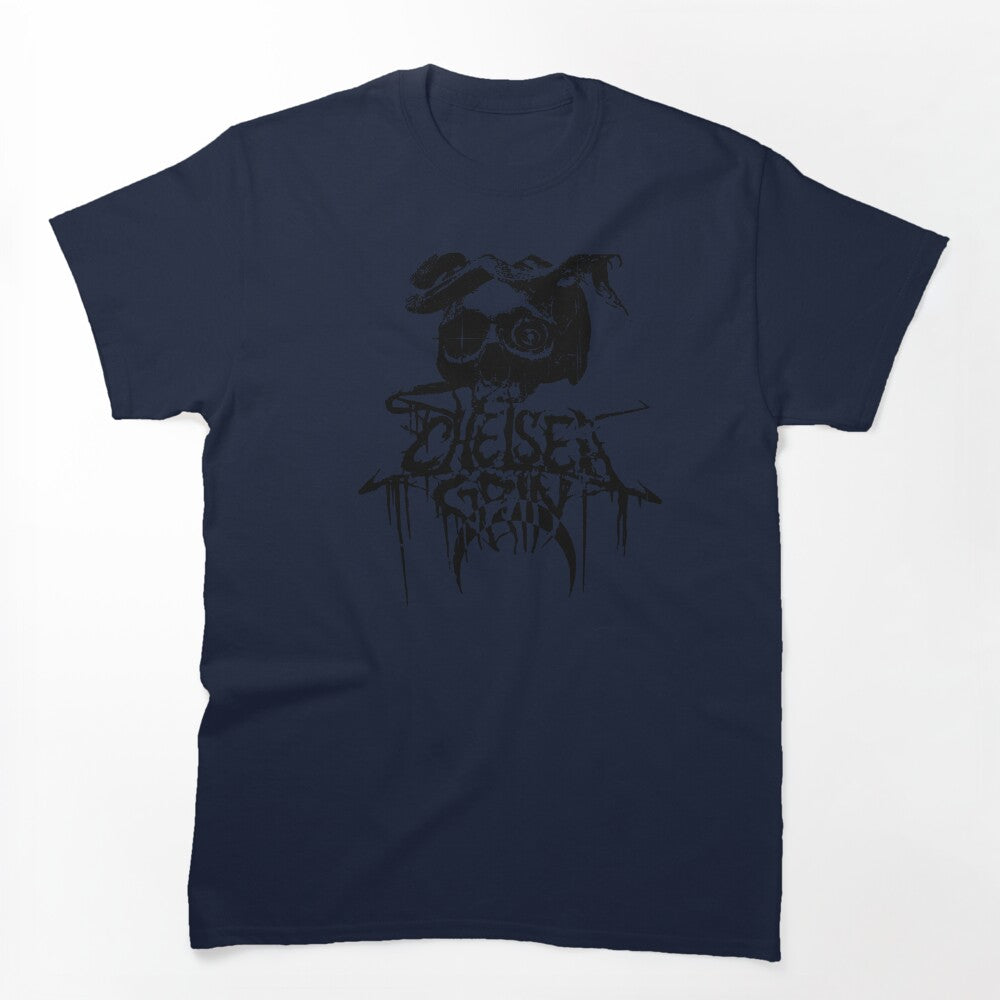 Black Silhouette Style Death Metal Band Shirt