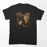 80s Hair Metal Rock Band Glam Rock Retro Duo Portrait Shirt