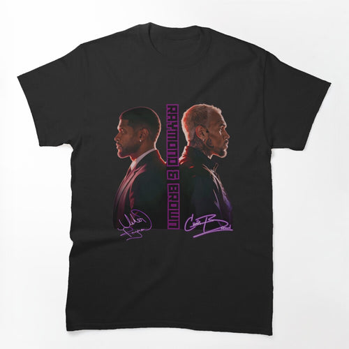 Usher Chris Brown Dual Profile Tour Design Shirt