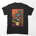 Steampunk Style Abstract Drum Kit Shirt