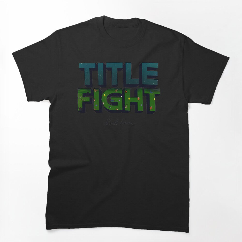 Title Fight Band Floral Green Shirt