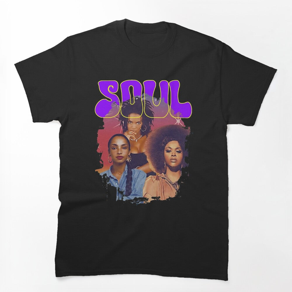 Beautiful Queen Of Soul - Lauryn Hill - Sade Adu - Jill Music Scott Shirt