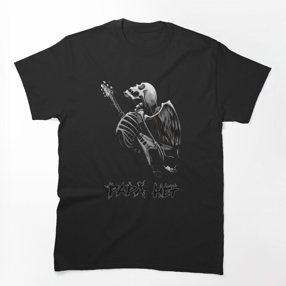 James Hetfield Papa Het Electric Guitar Through Ribs Skeleton Shirt