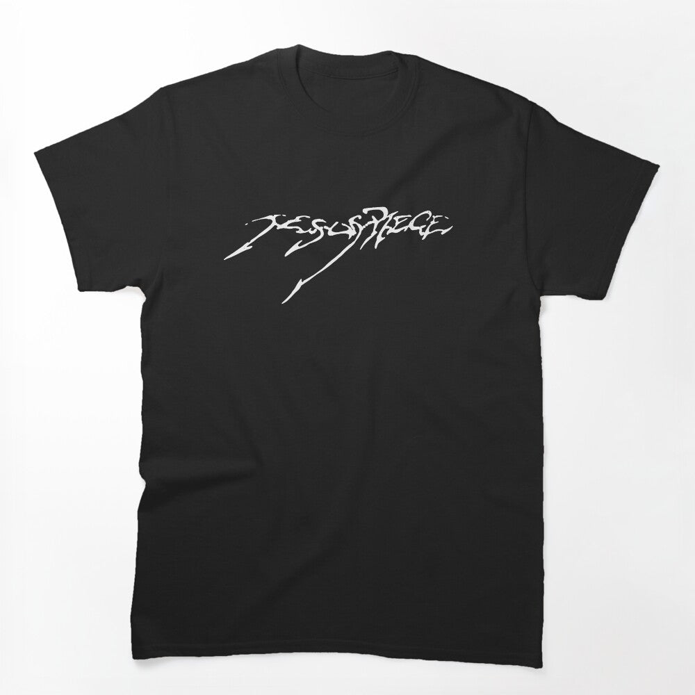 Typography Glow White Metalcore Shirt
