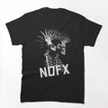 Skull Punk Rock Graphic Design With Edgy Attitude Shirt