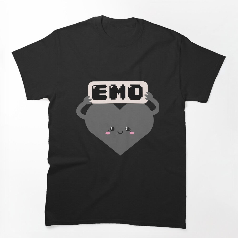 Emo At Heart Grey Shirt