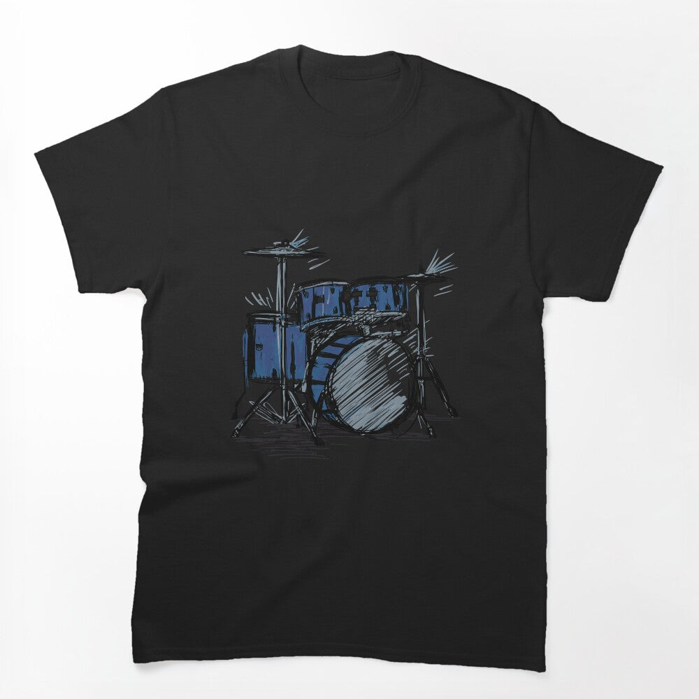 Drum Set Music & Drum Is Life Pop Band Concert Live Music Shirt
