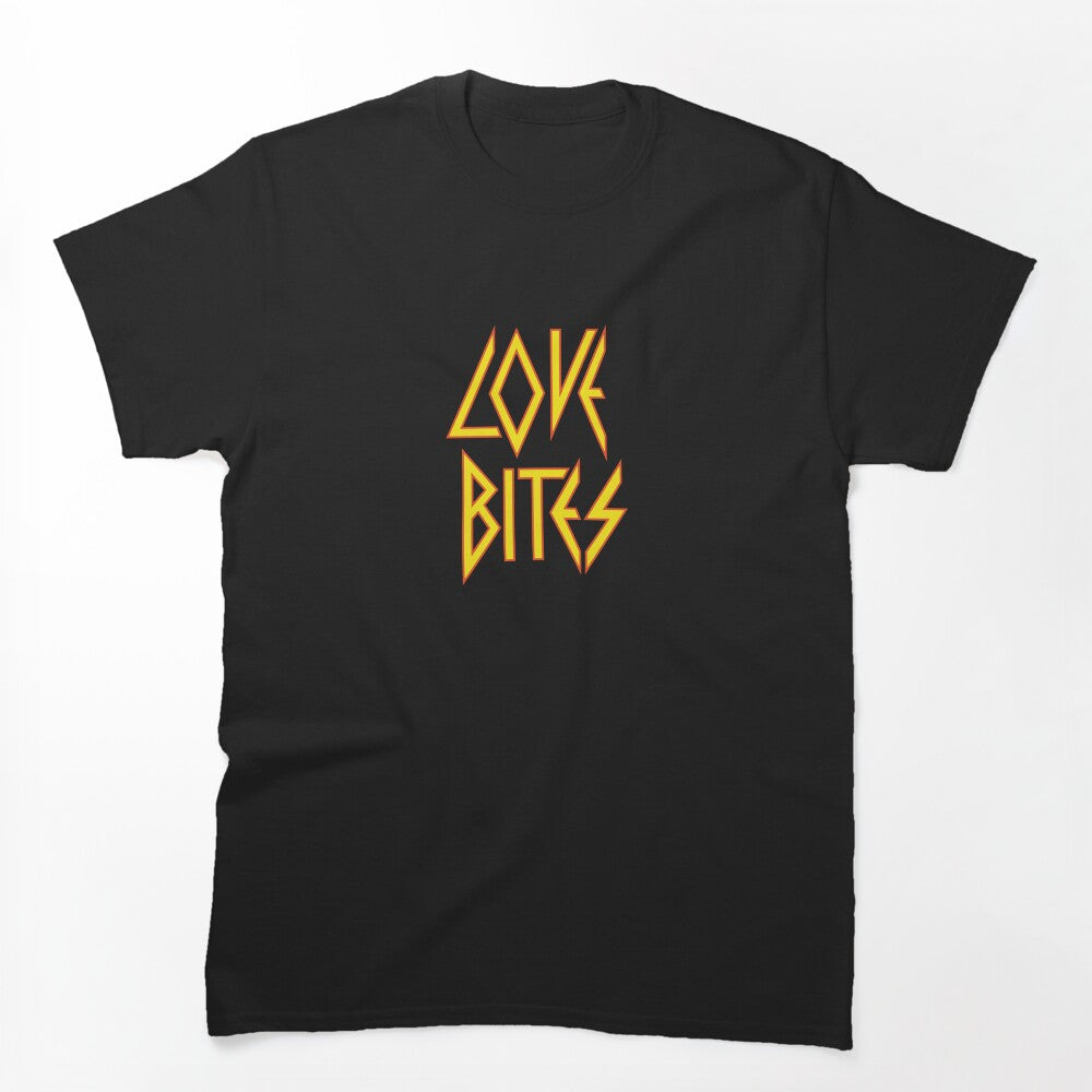 Def Leppard Valentine's Day Card Love Bites Design Shirt