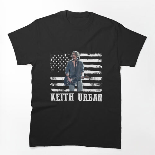 Distressed American Flag Keith Music Legend Shirt